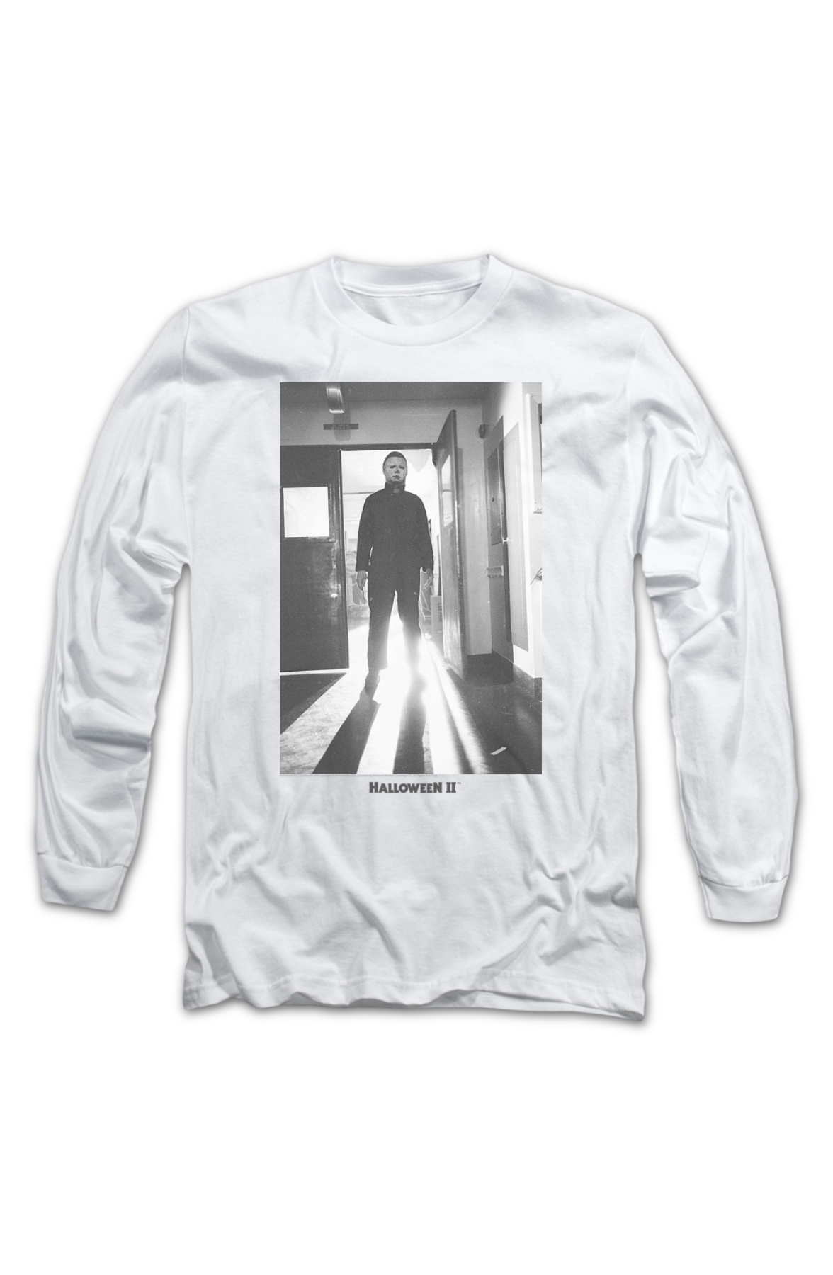 Michael Myers Black & White Photo Halloween II Long Sleeve product image 2