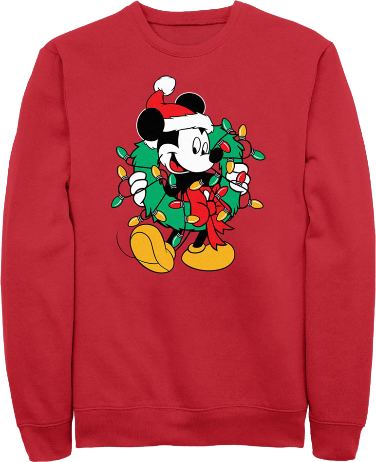 Mickey Mouse Christmas Wreath Disney Sweatshirt product image 1