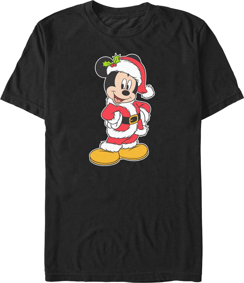Mickey Mouse Santa Claus Outfit Disney T-Shirt product image 1