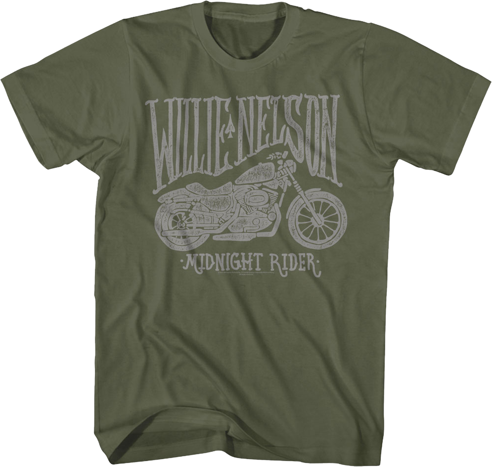 Midnight Rider Willie Nelson T-Shirt product image 1