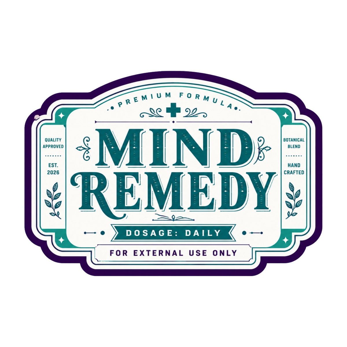 Mind Remedy Vintage Label
