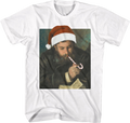 Monet By Renoir In Santa Claus Hat Art Gallery T-Shirt
