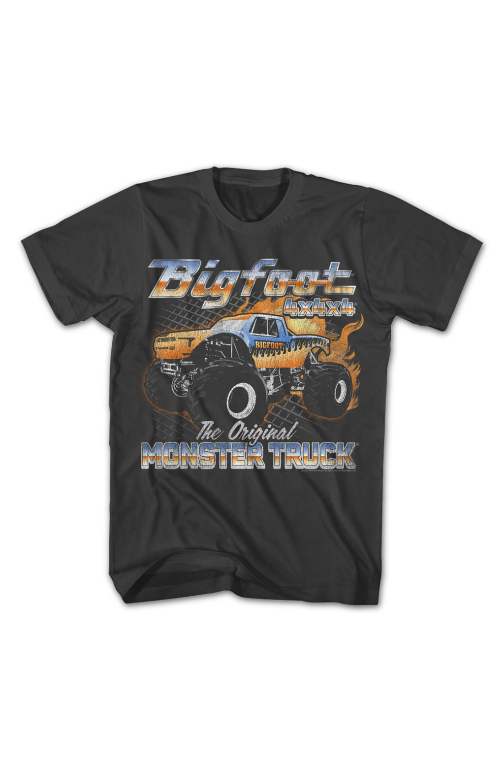 Monster Truck Flames Bigfoot T-Shirt product image 2