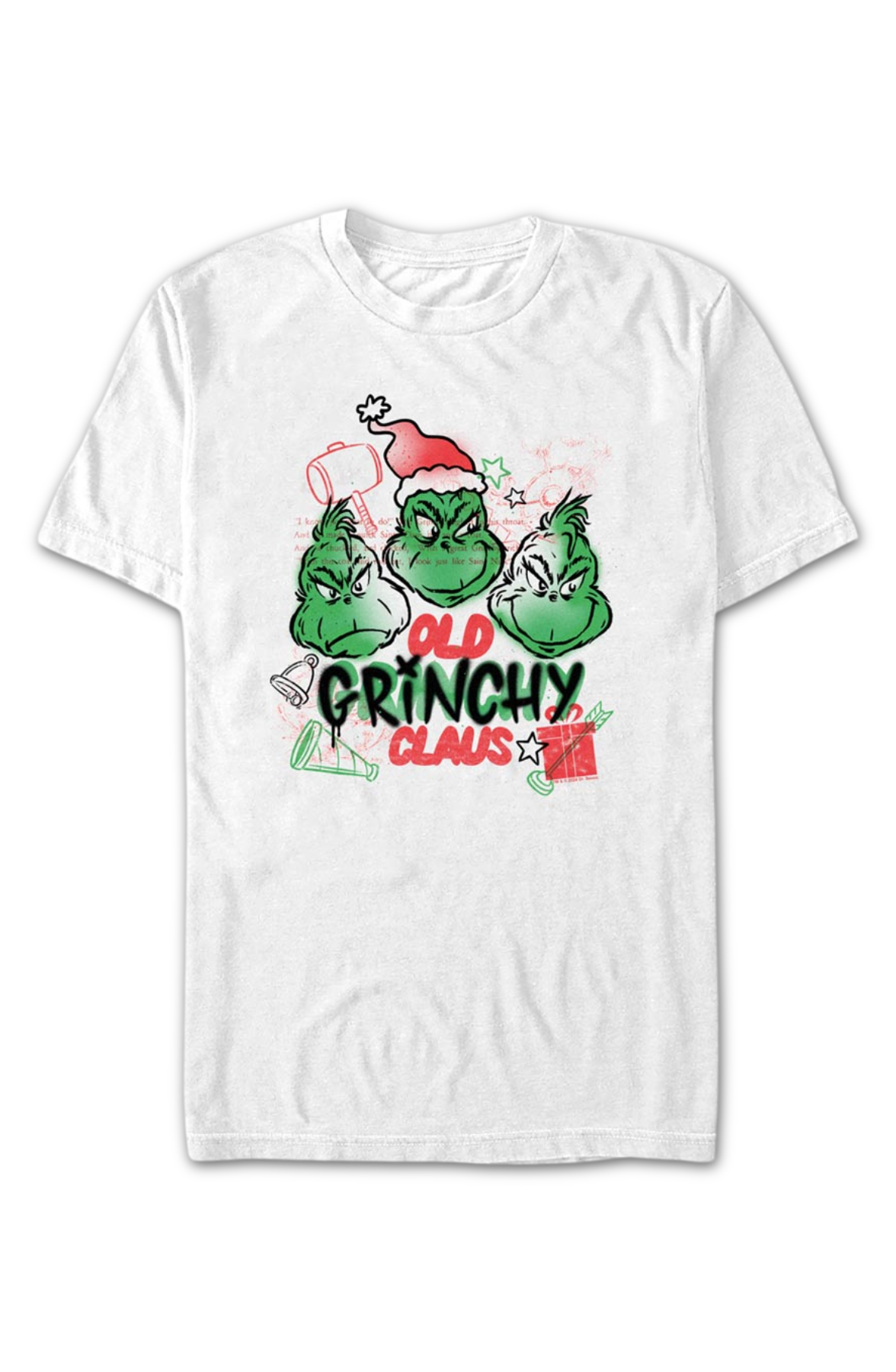 Old Grinchy Claus Dr. Seuss T-Shirt product image 2