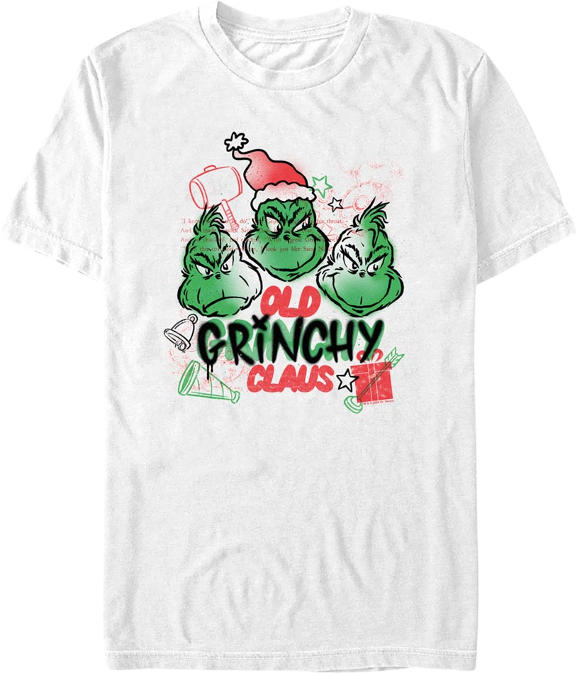 Old Grinchy Claus Dr. Seuss T-Shirt product image 1