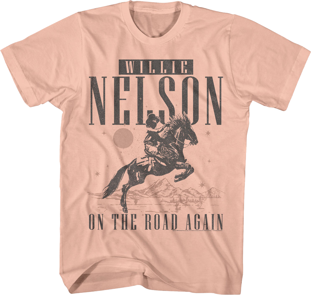 On The Road Again Willie Nelson T-Shirt product image 1
