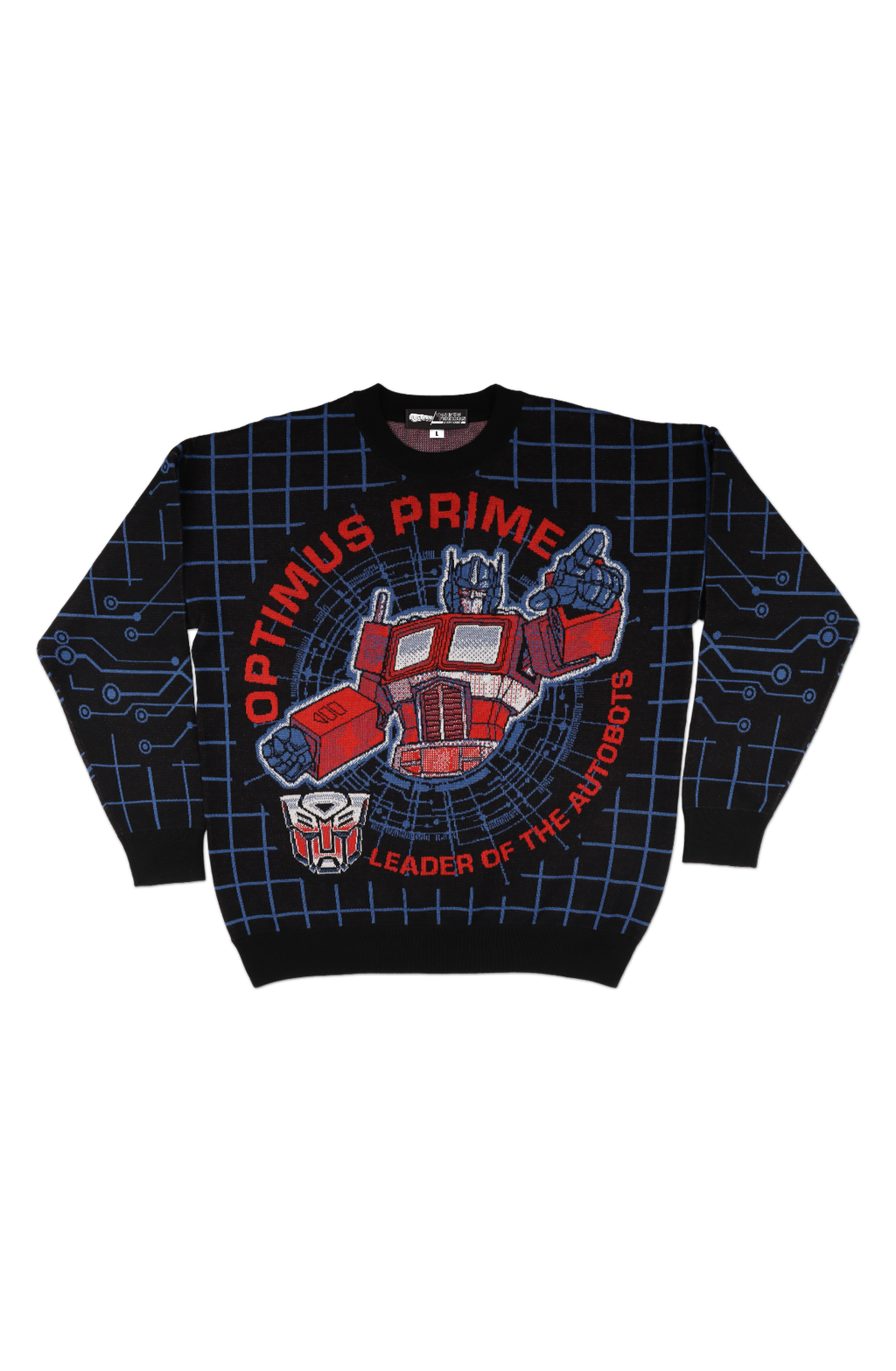 Optimus Prime Leader Of The Autobots Transformers Knitted Sweater