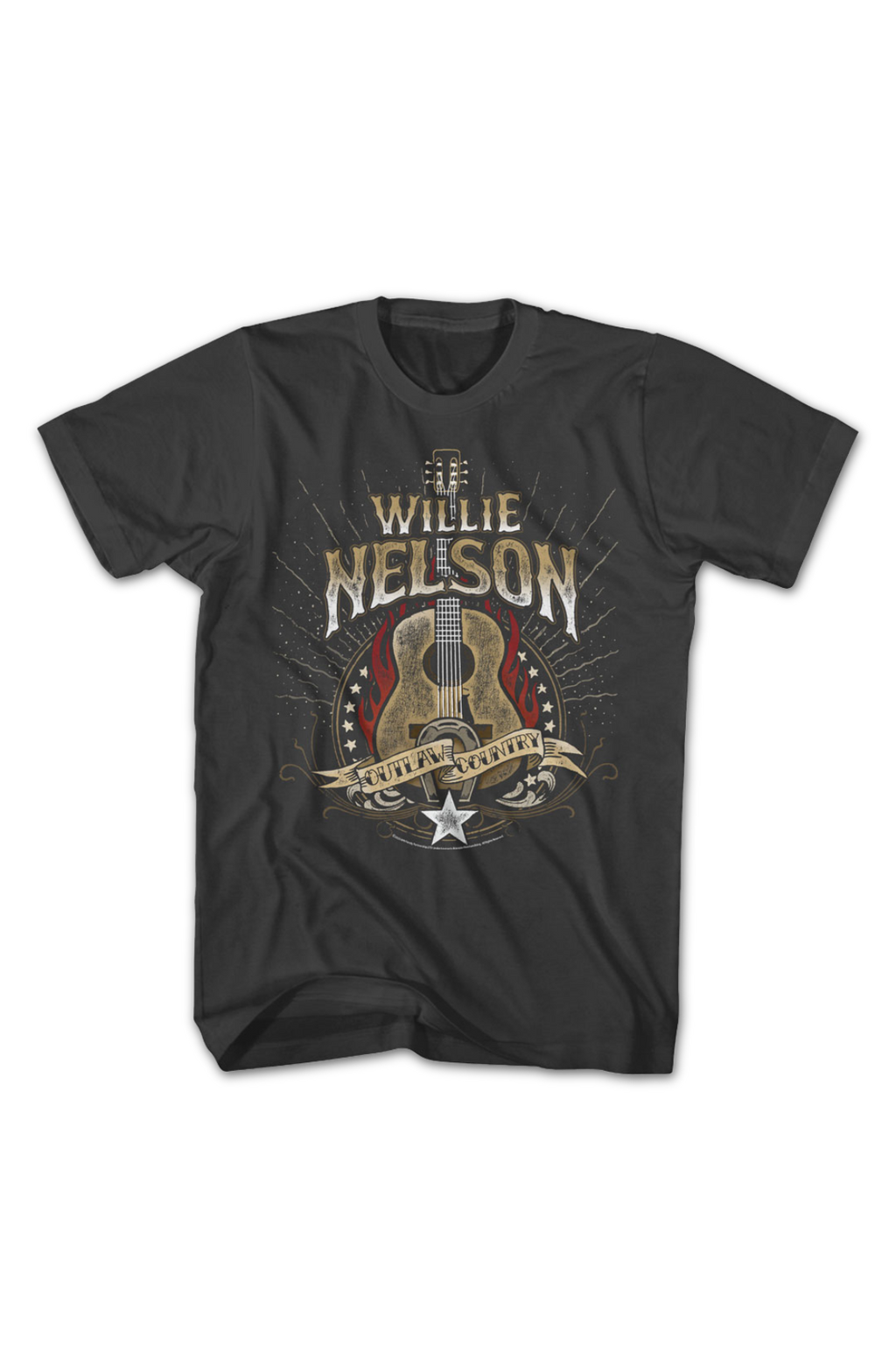 Outlaw Country Guitar Willie Nelson T-Shirt product image 2