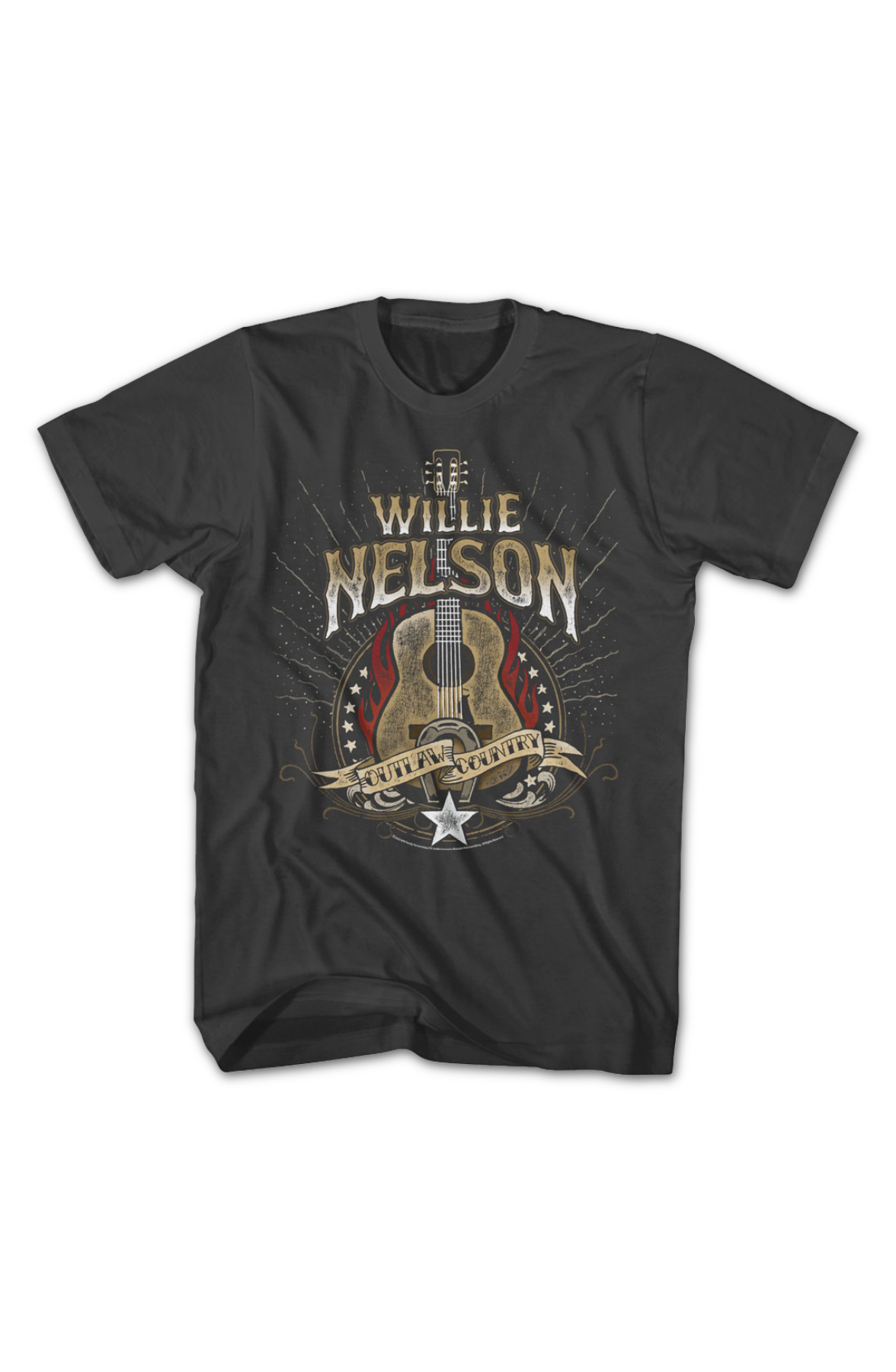 Outlaw Country Guitar Willie Nelson T-Shirt product image 2