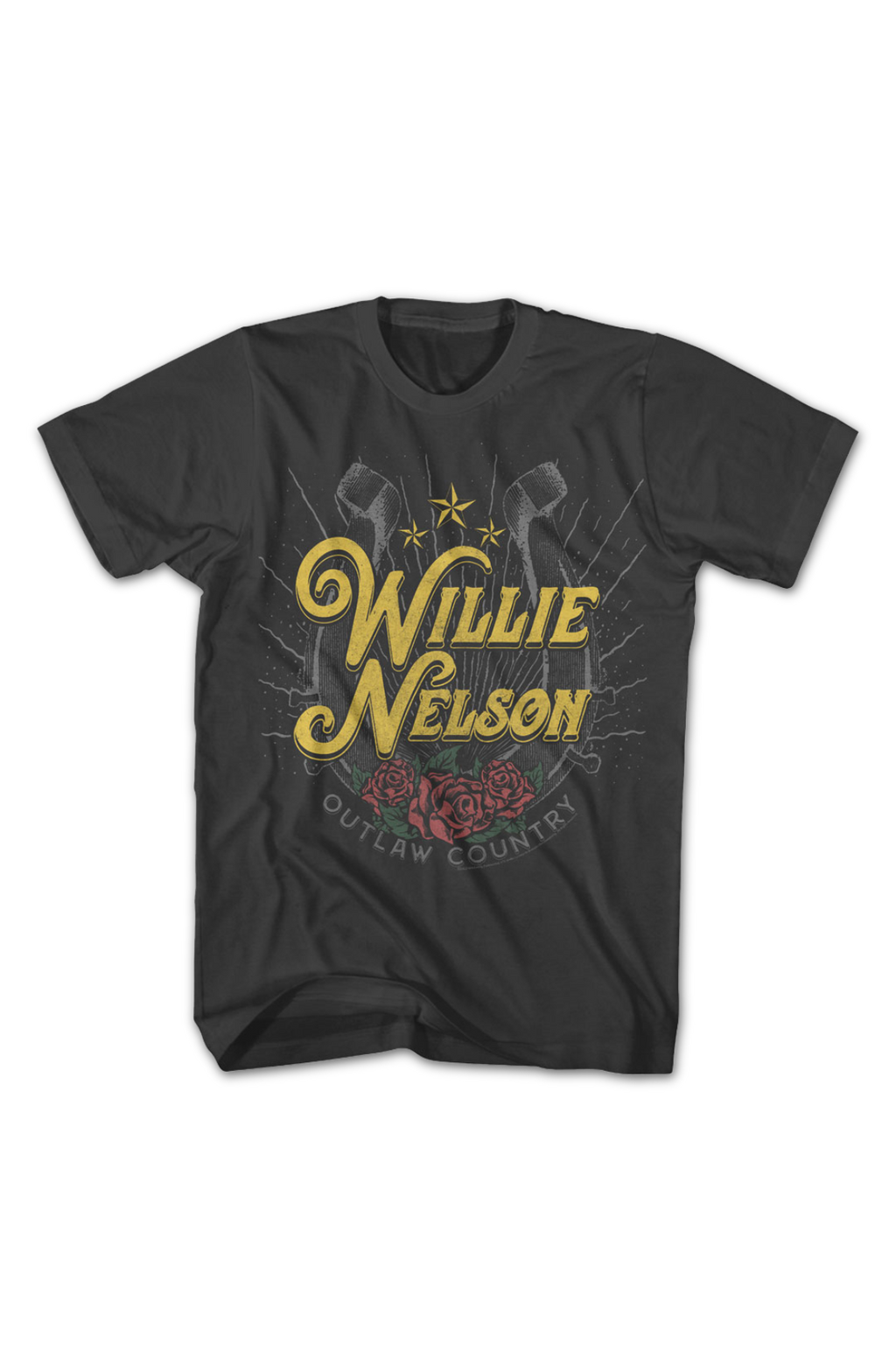 Outlaw Country Horseshoe Willie Nelson T-Shirt product image 2