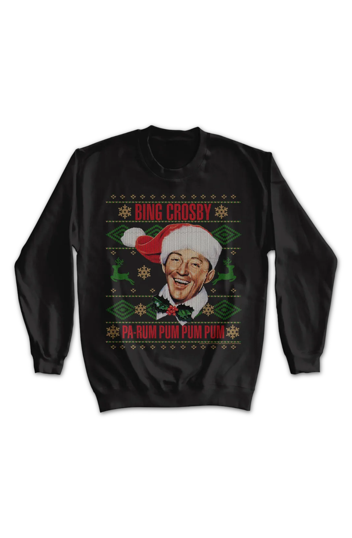 Pa-Rum Pum Faux Ugly Christmas Sweater Bing Crosby product image 2