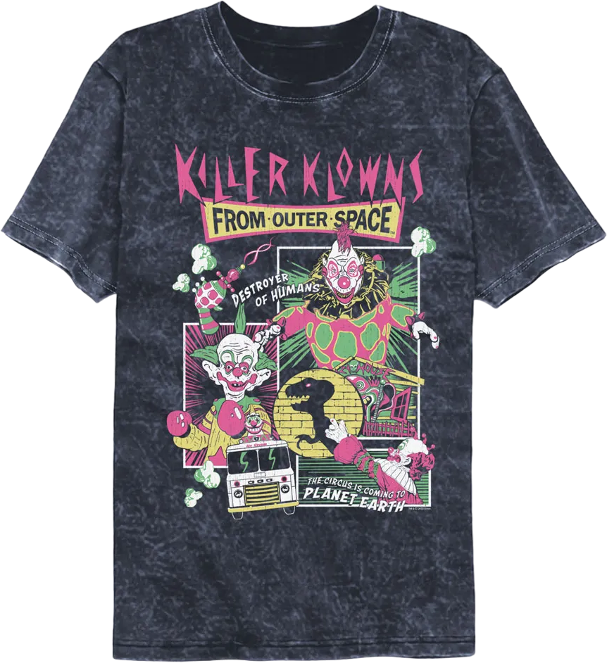 Panel Collage Killer Klowns From Outer Space Mineral Wash product image 1