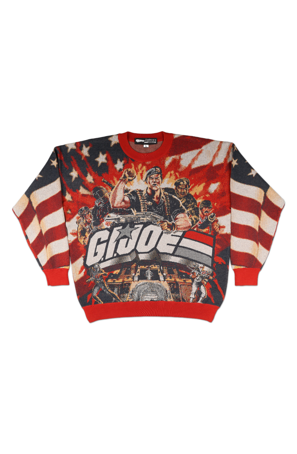 Patriotic Battle GI Joe Knitted Sweater