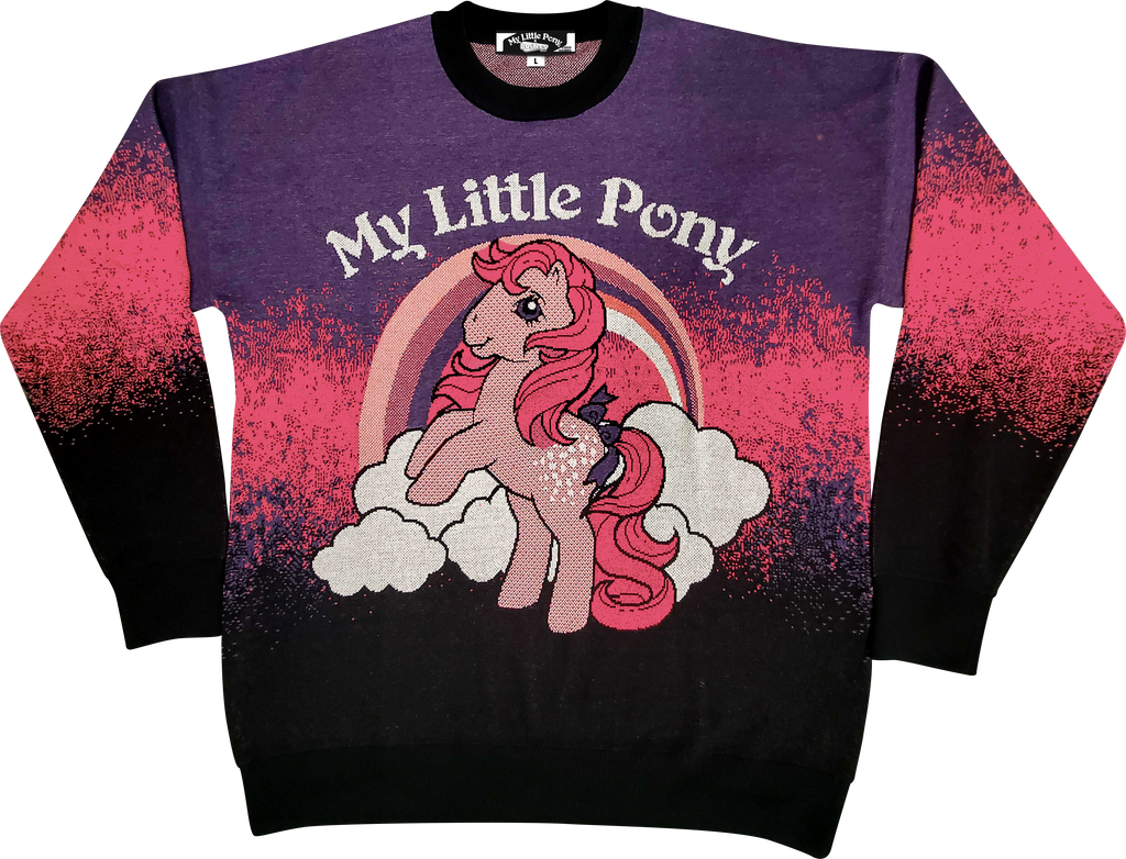 Peachy Rainbow My Little Pony Knitted Sweater