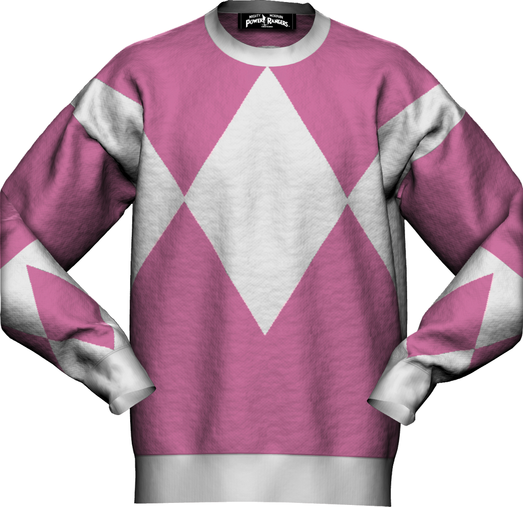 Pink Ranger Mighty Morphin Power Rangers Knitted Sweater