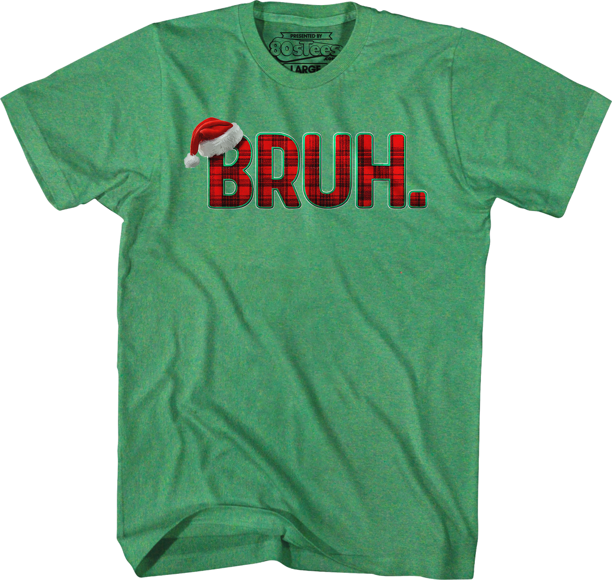 Plaid Bruh Christmas T-Shirt product image 4
