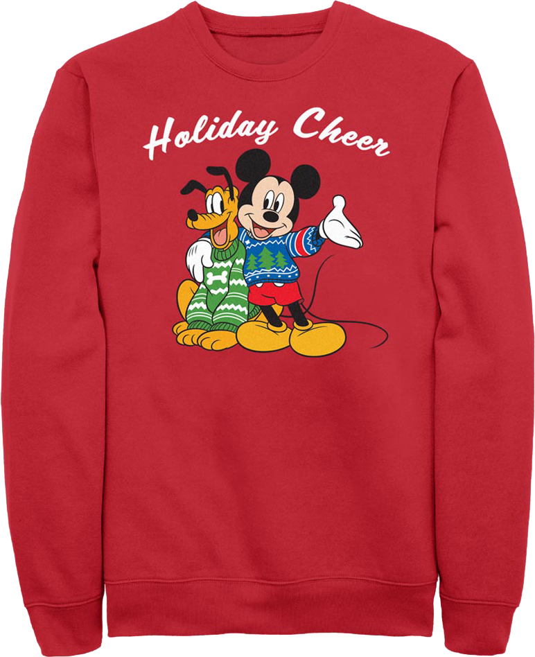 Pluto & Mickey Mouse Holiday Cheer Disney Sweatshirt product image 1