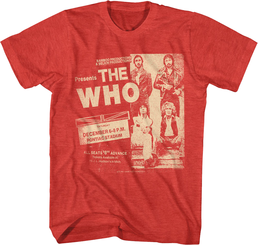 Pontiac Stadium Concert The Who T-Shirt product image 1