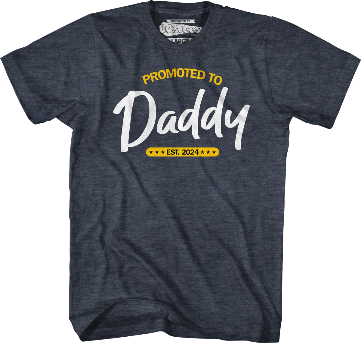 Promoted To Daddy Est. 2024 T-Shirt product image 3