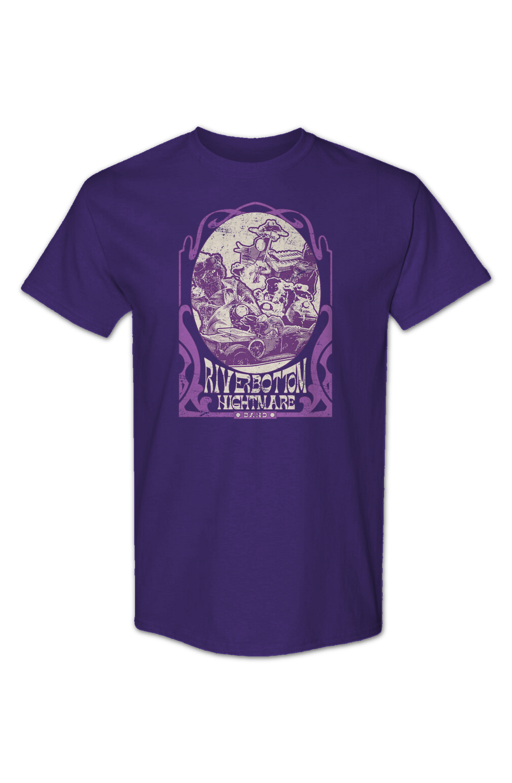 Purple Riverbottom Nightmare Band Emmet Otter T-Shirt product image 2