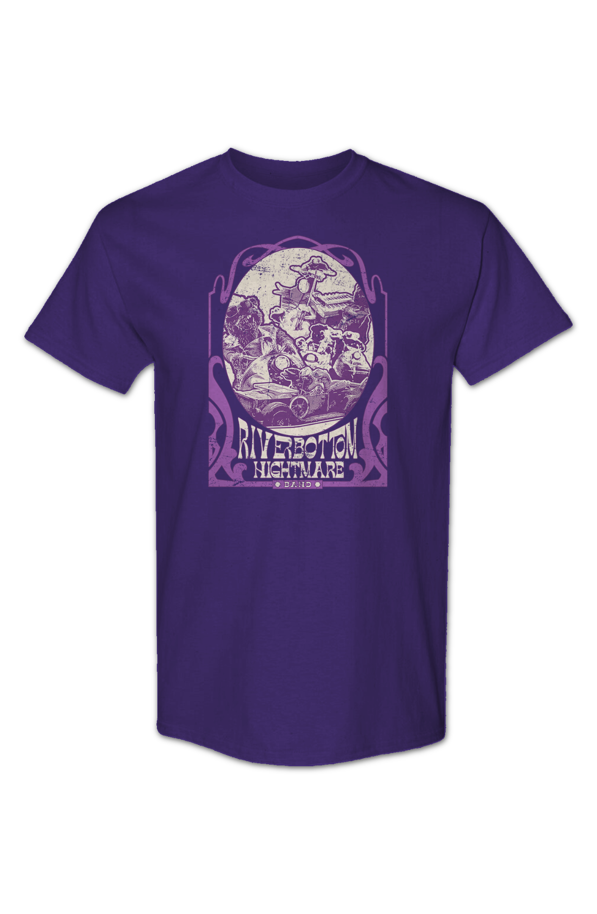 Purple Riverbottom Nightmare Band Emmet Otter T-Shirt product image 2