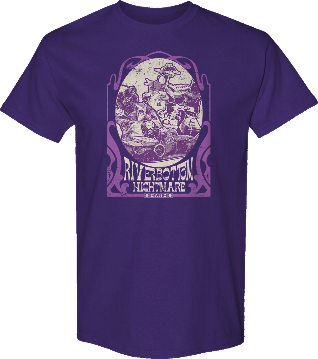 Purple Riverbottom Nightmare Band Emmet Otter T-Shirt product image 1