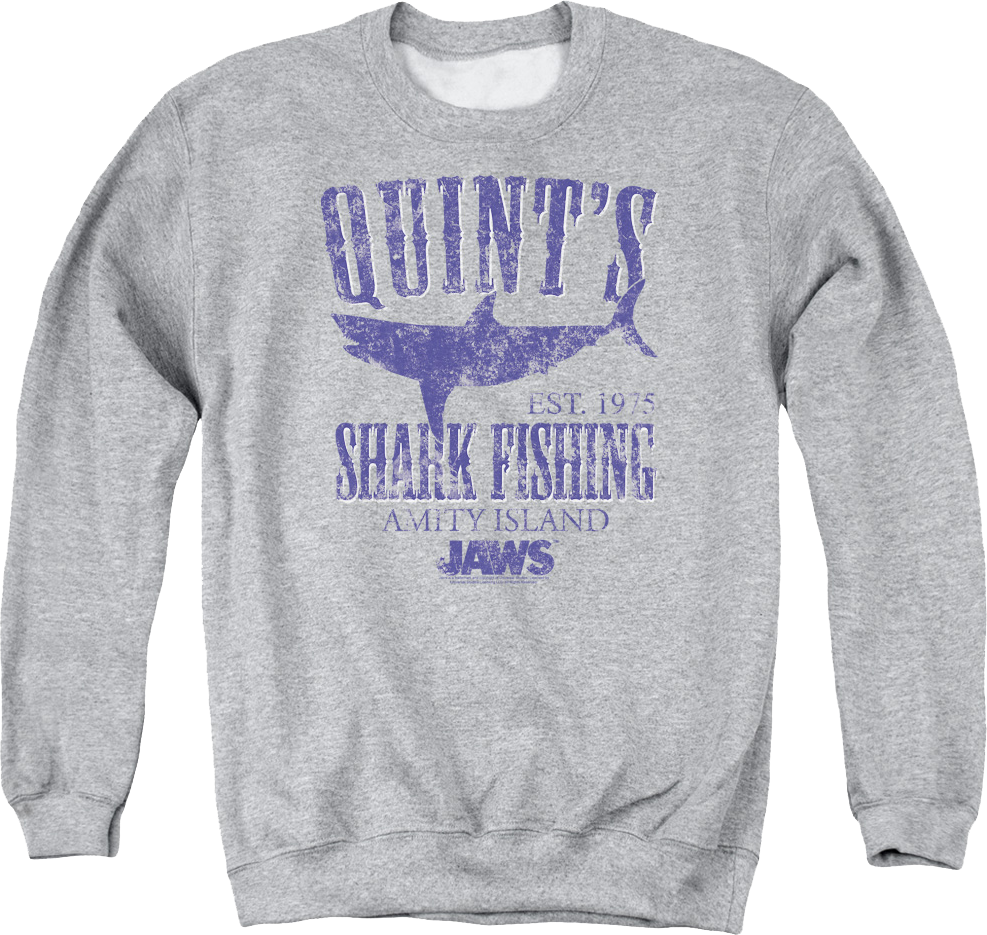 Quint's Shark Fishing Jaws Sweatshirt product image 1
