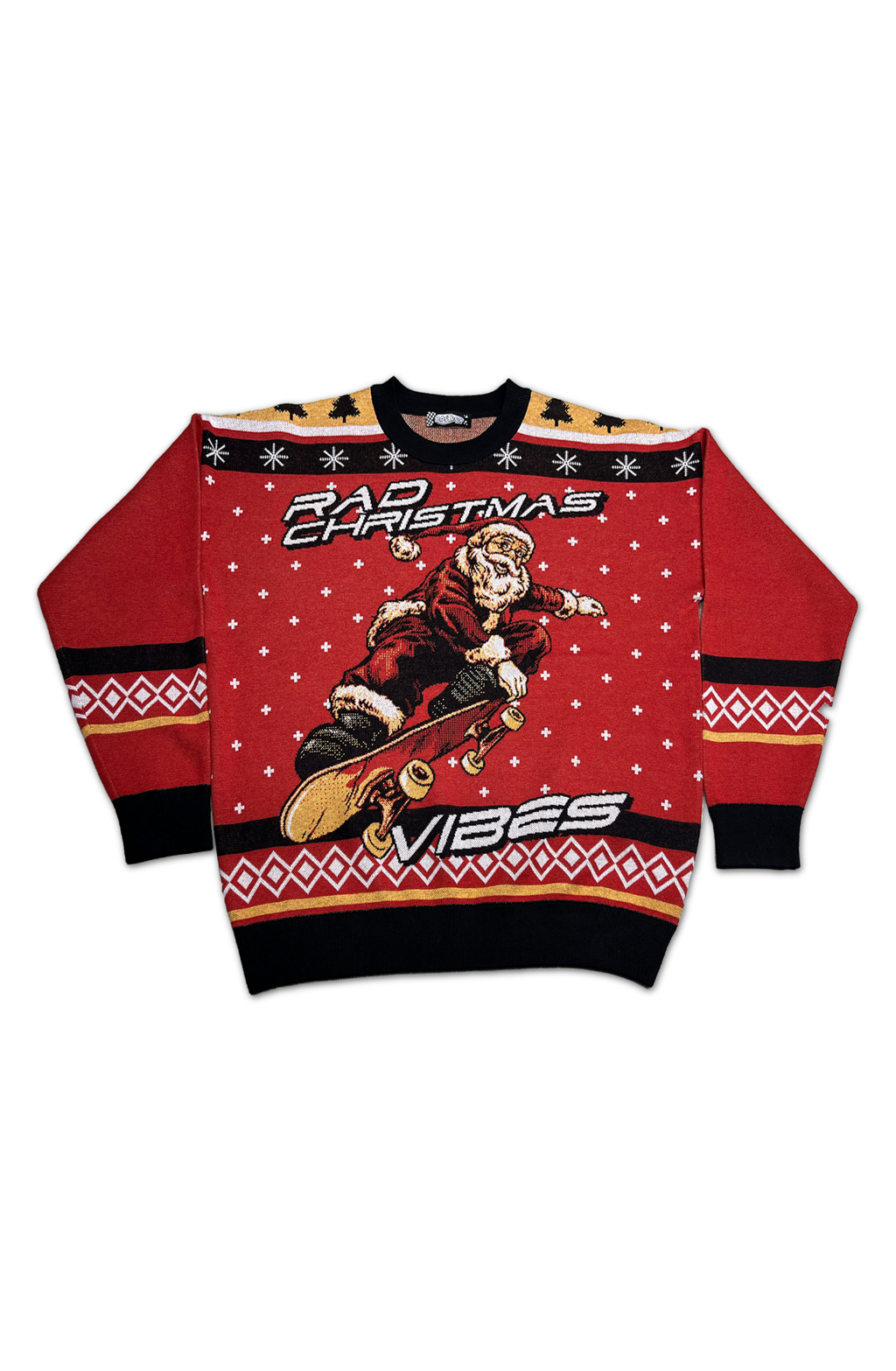 Rad Christmas Vibes Knitted Christmas Sweater