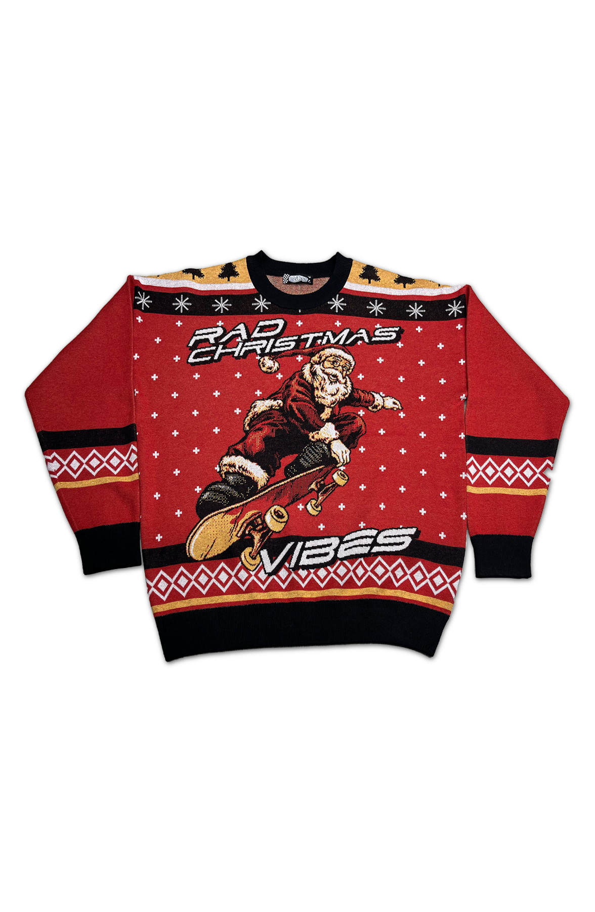 Rad Christmas Vibes Knitted Christmas Sweater