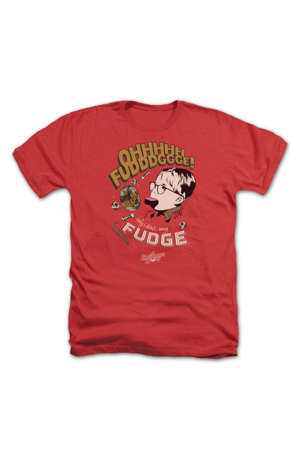 Red Heather Oh Fudge Christmas Story T-Shirt product image 2
