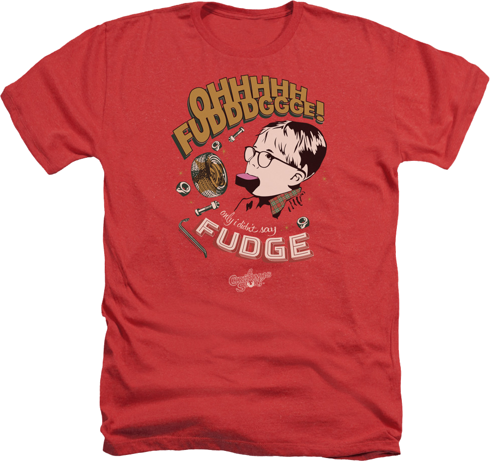 Red Heather Oh Fudge Christmas Story T-Shirt product image 1
