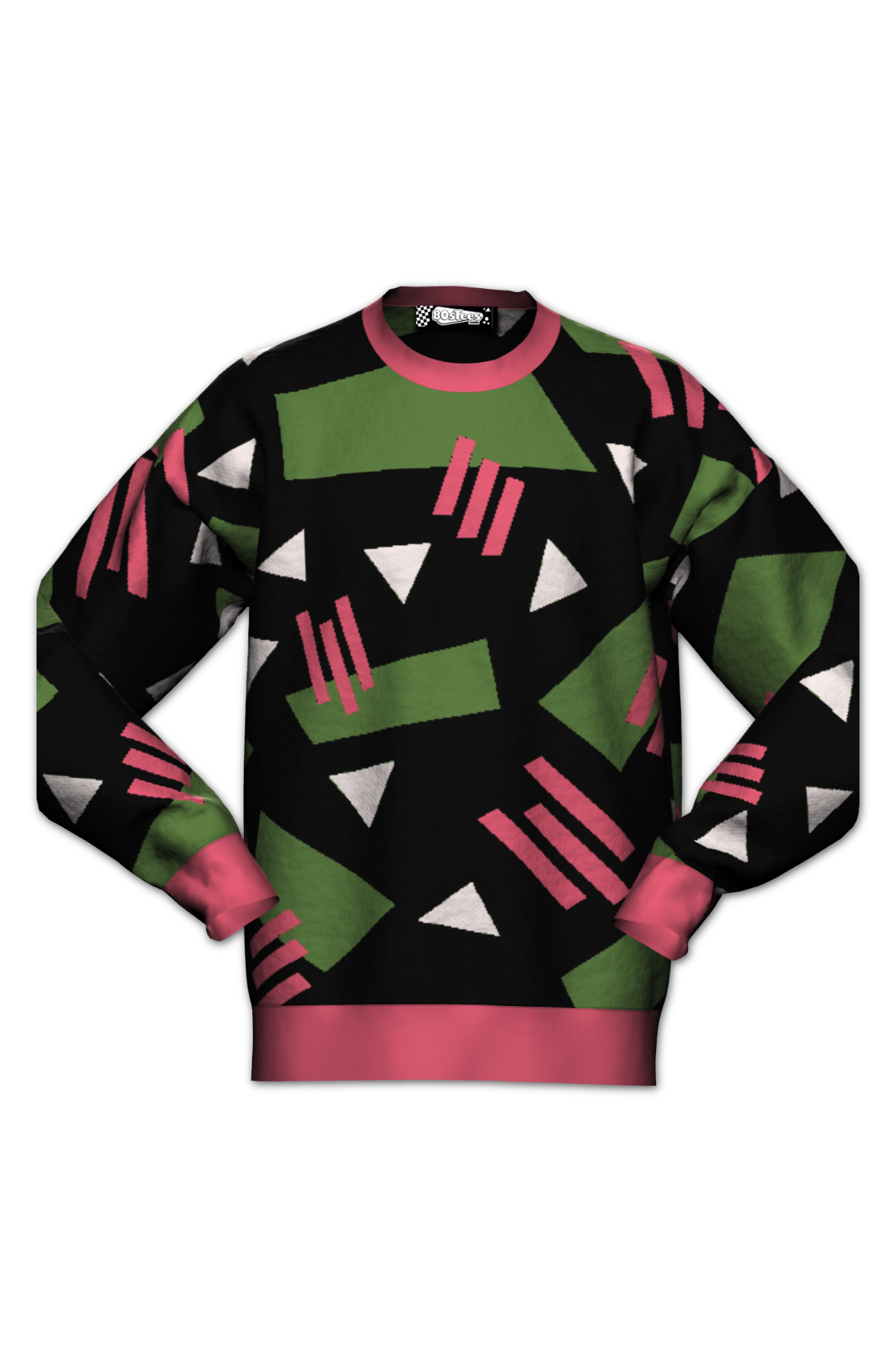 Retro 80s Shapes Knitted Sweater