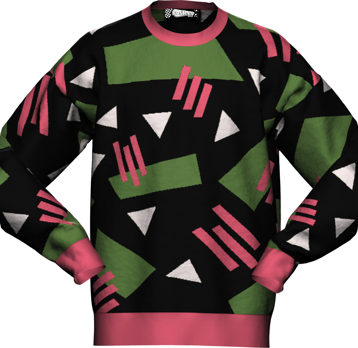 Retro 80s Shapes Knitted Sweater
