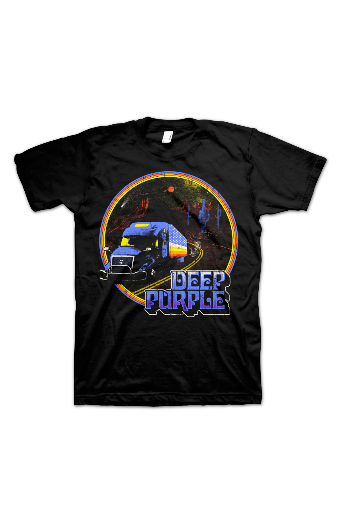 Retro Truck Deep Purple T-Shirt product image 2