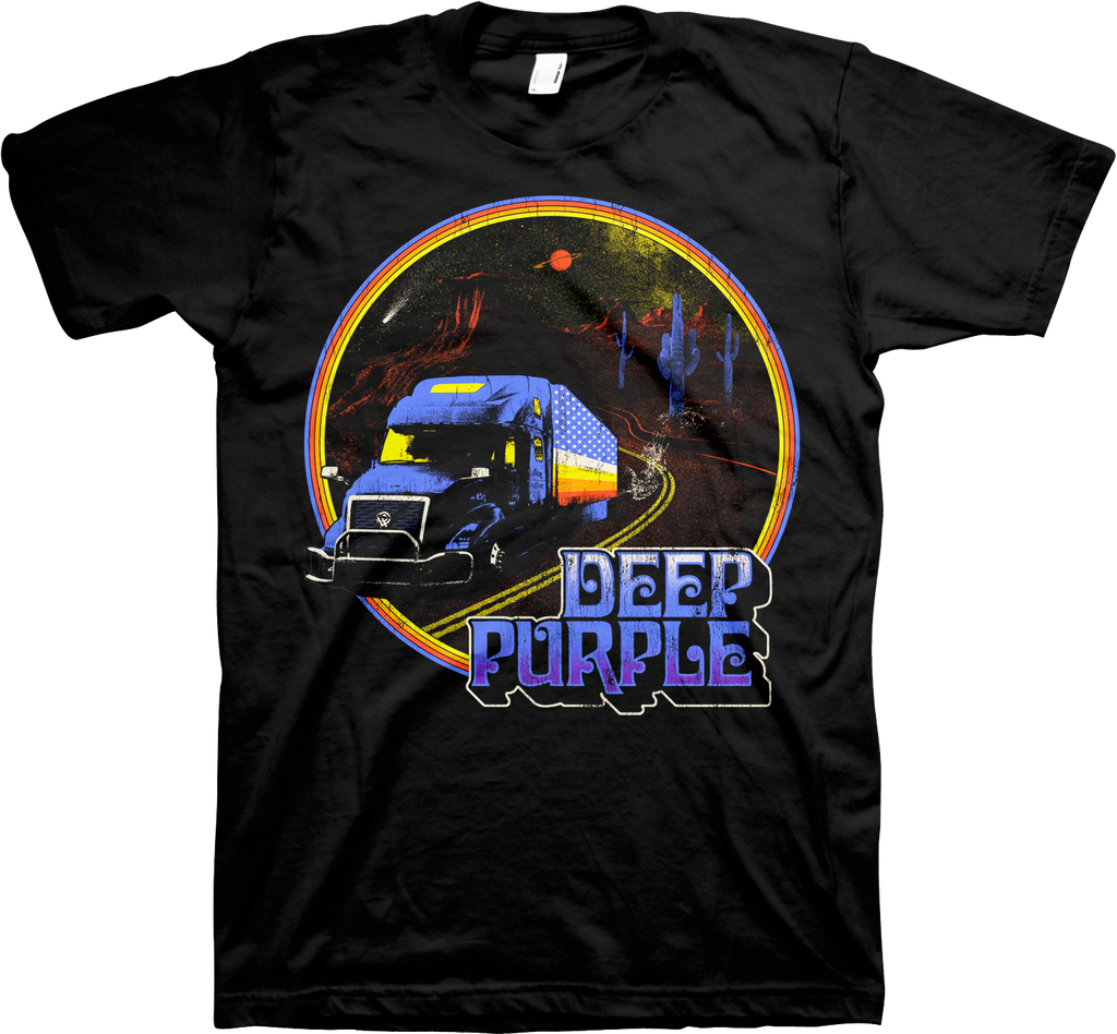 Retro Truck Deep Purple T-Shirt product image 1