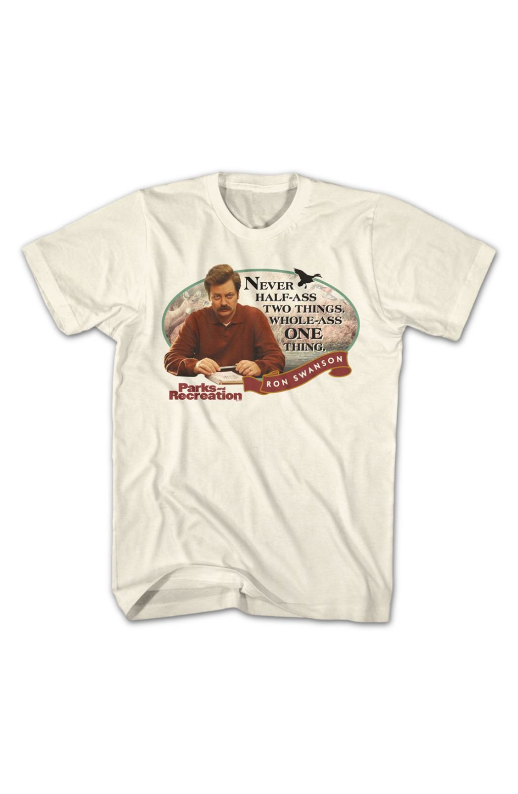 Ron Swanson Never Half-Ass Two Things Parks And Recreation product image 2