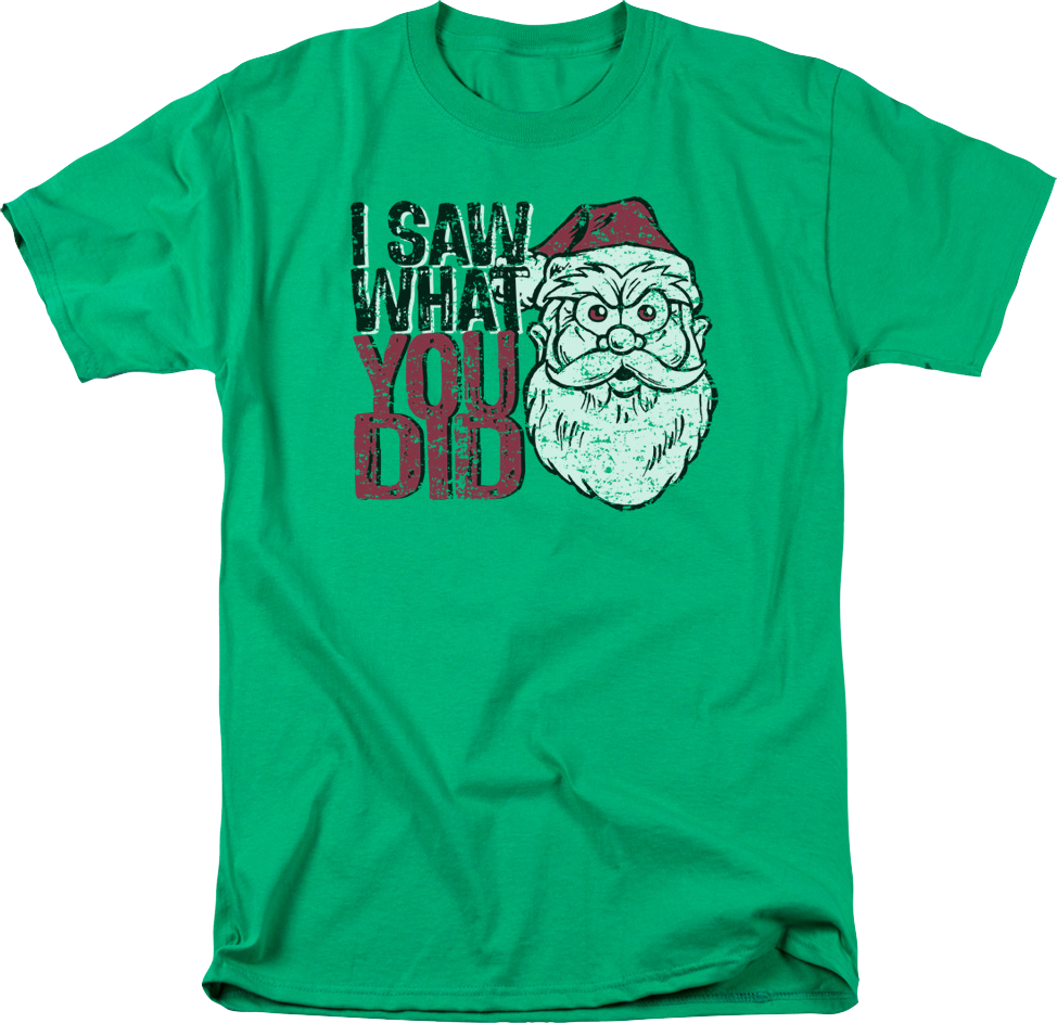 Santa Claus I Saw What You Did T-Shirt product image 1