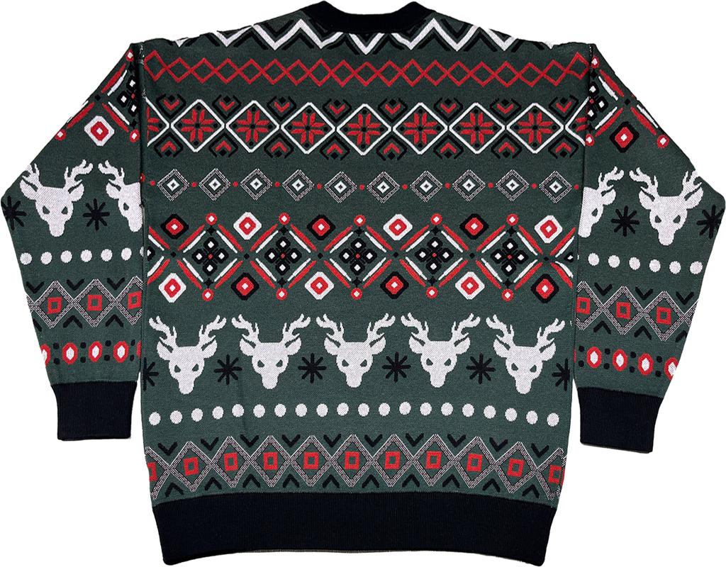 Santa Claus Sleigher Knitted Christmas Sweater