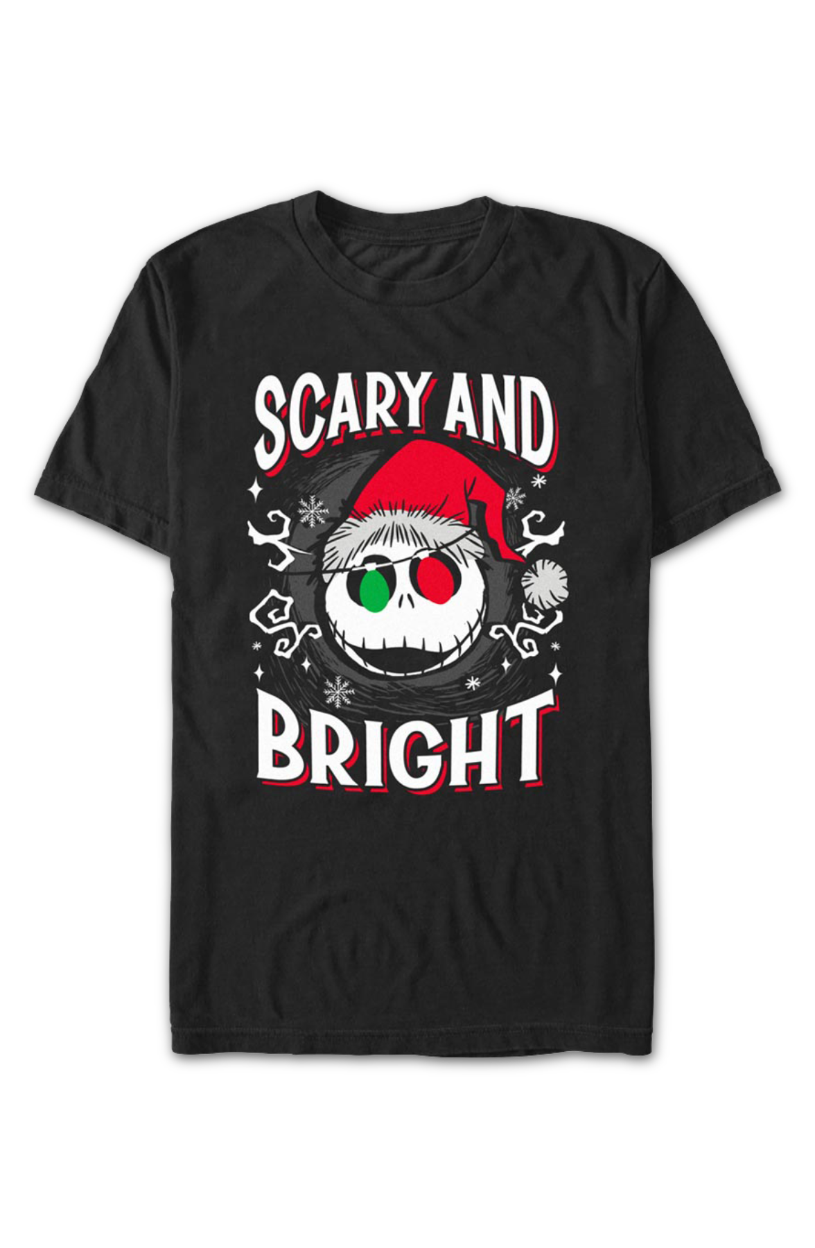 Scary And Bright Nightmare Before Christmas T-Shirt product image 2