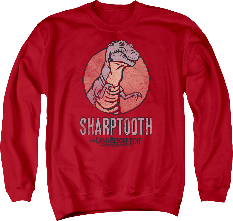 Sharptooth Land Before Time Sweatshirt product image 1