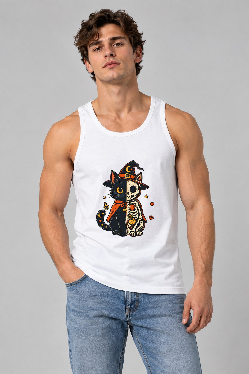 Skeletal Witch Cat