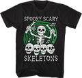 Skull Drummer Spooky Scary Skeletons T-Shirt product image 1