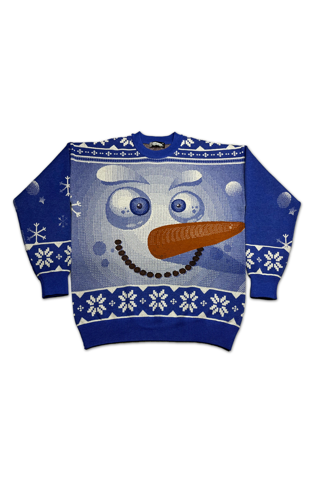 Snowman Knitted Christmas Sweater
