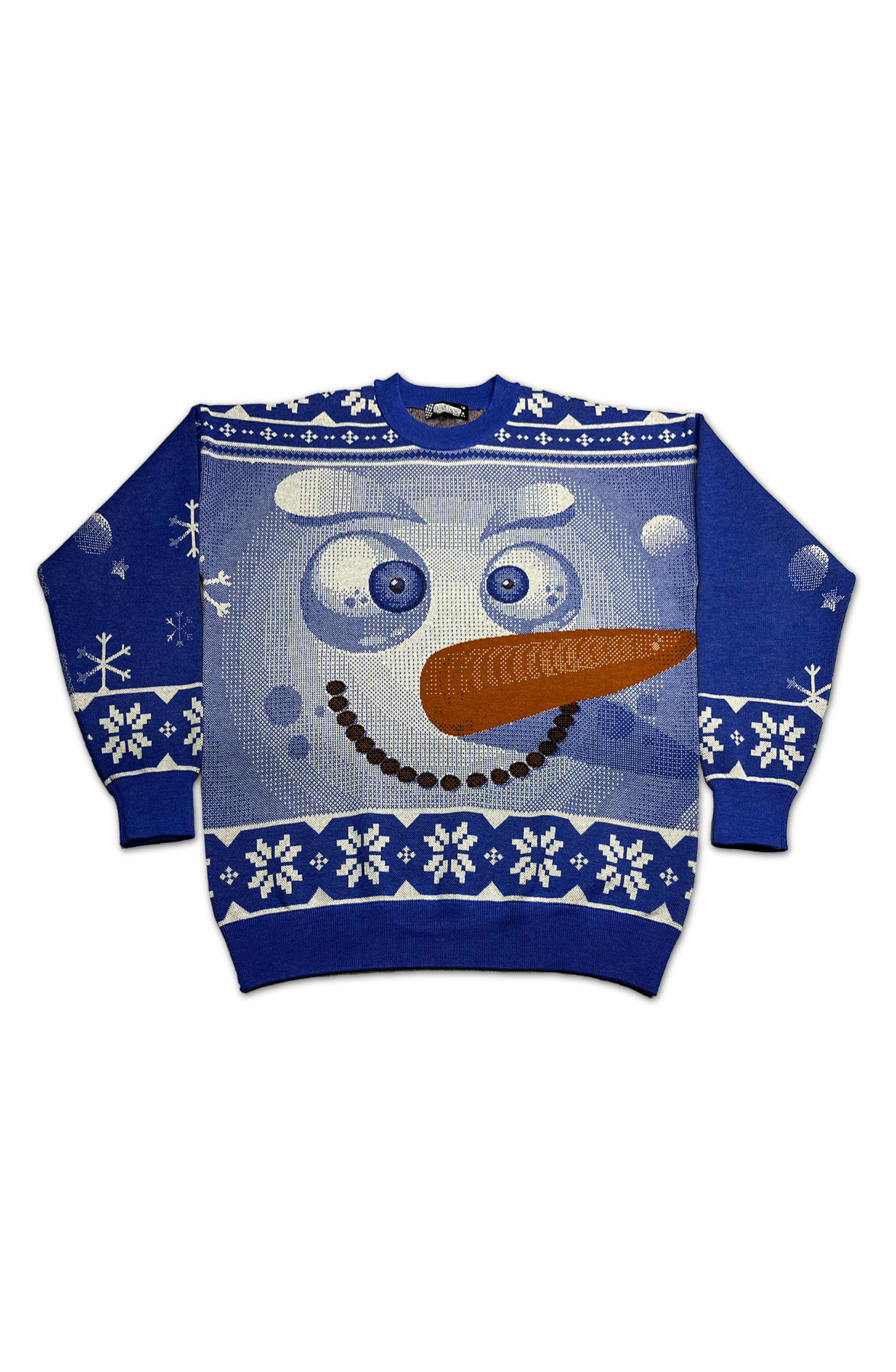 Snowman Knitted Christmas Sweater