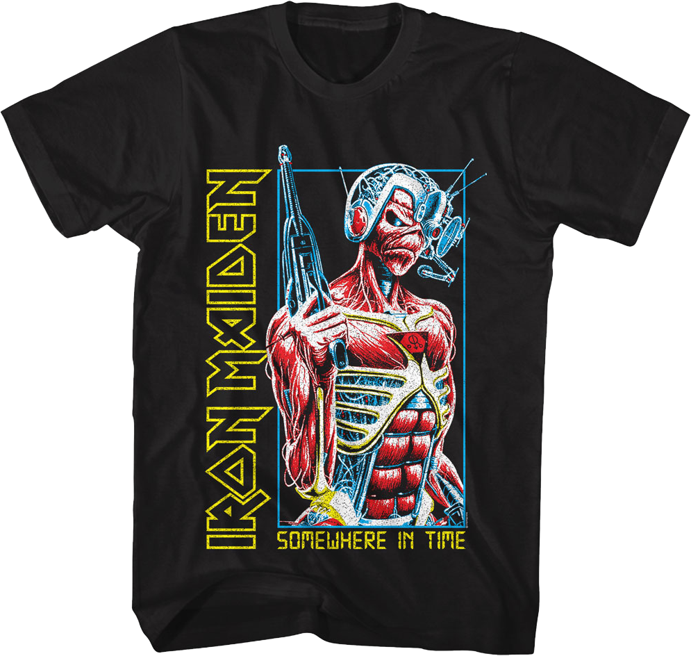 Somewhere In Time Cyborg Iron Maiden T-Shirt product image 1