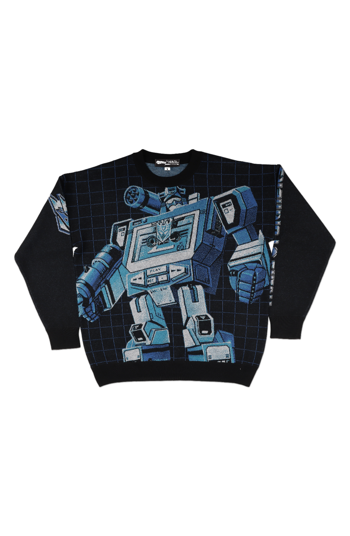 Box Art Soundwave Transformers Knitted Sweater
