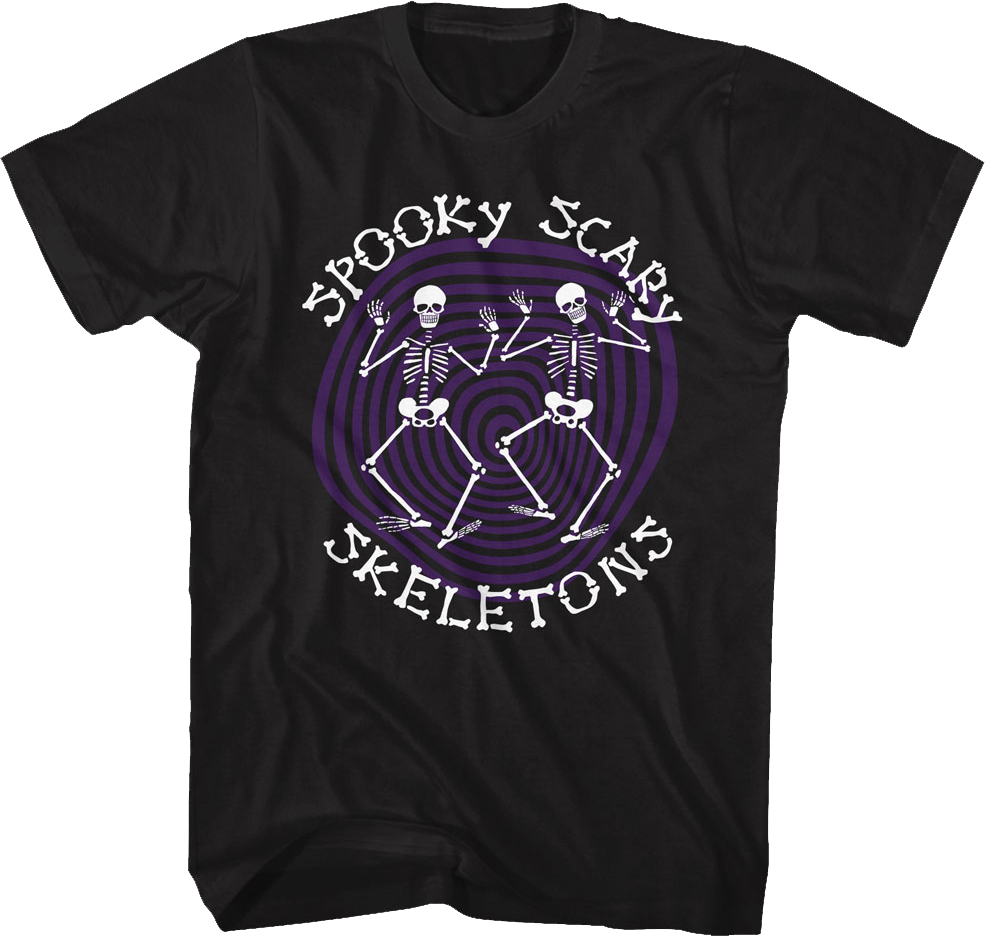 Spiraling Spooky Scary Skeletons T-Shirt product image 1