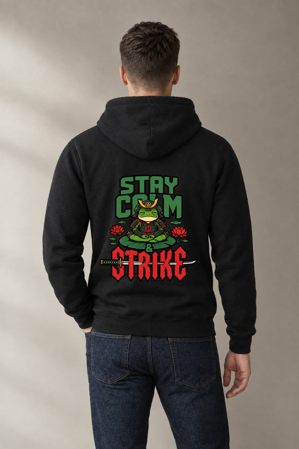 Stay Calm Strike Samurai Frog product image 2