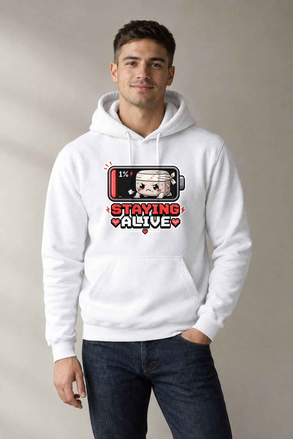 Staying Alive - Low Battery 1 Percen product image 1