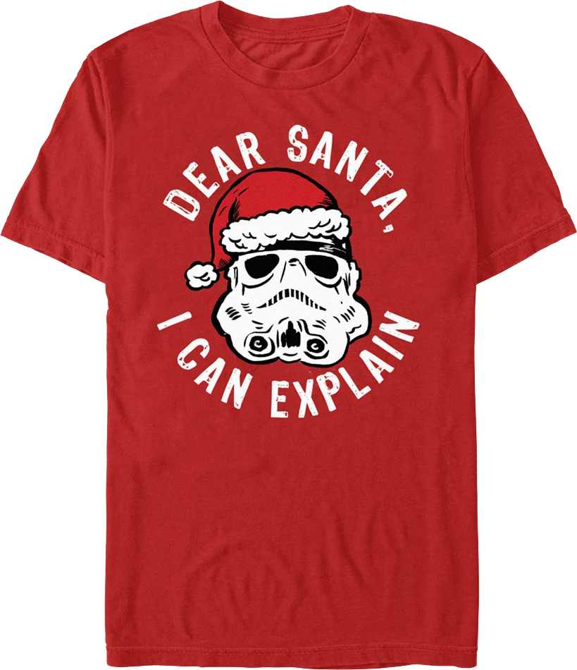 Stormtrooper Dear Santa, I Can Explain Star Wars T-Shirt product image 1